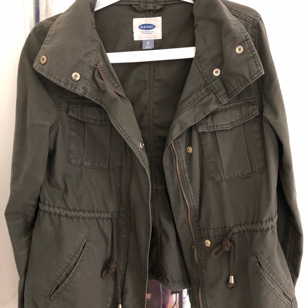 Green utility jacket